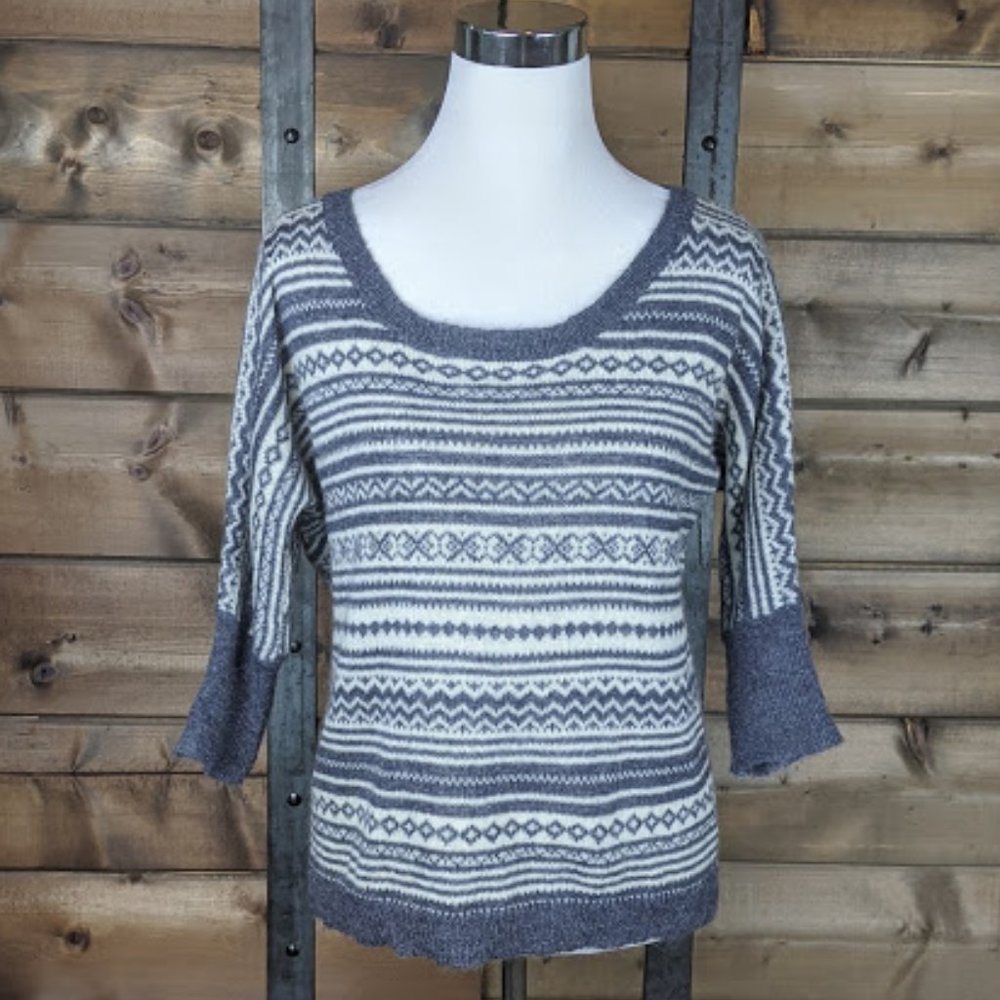 Splendid Fair Isle Wool Mohair Sweater S
